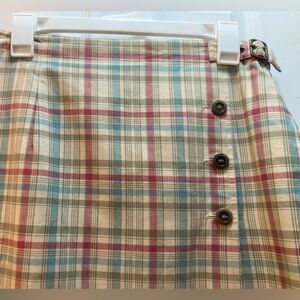 Heritage Plaid Wrap Skirt Vintage Plaid Skirt